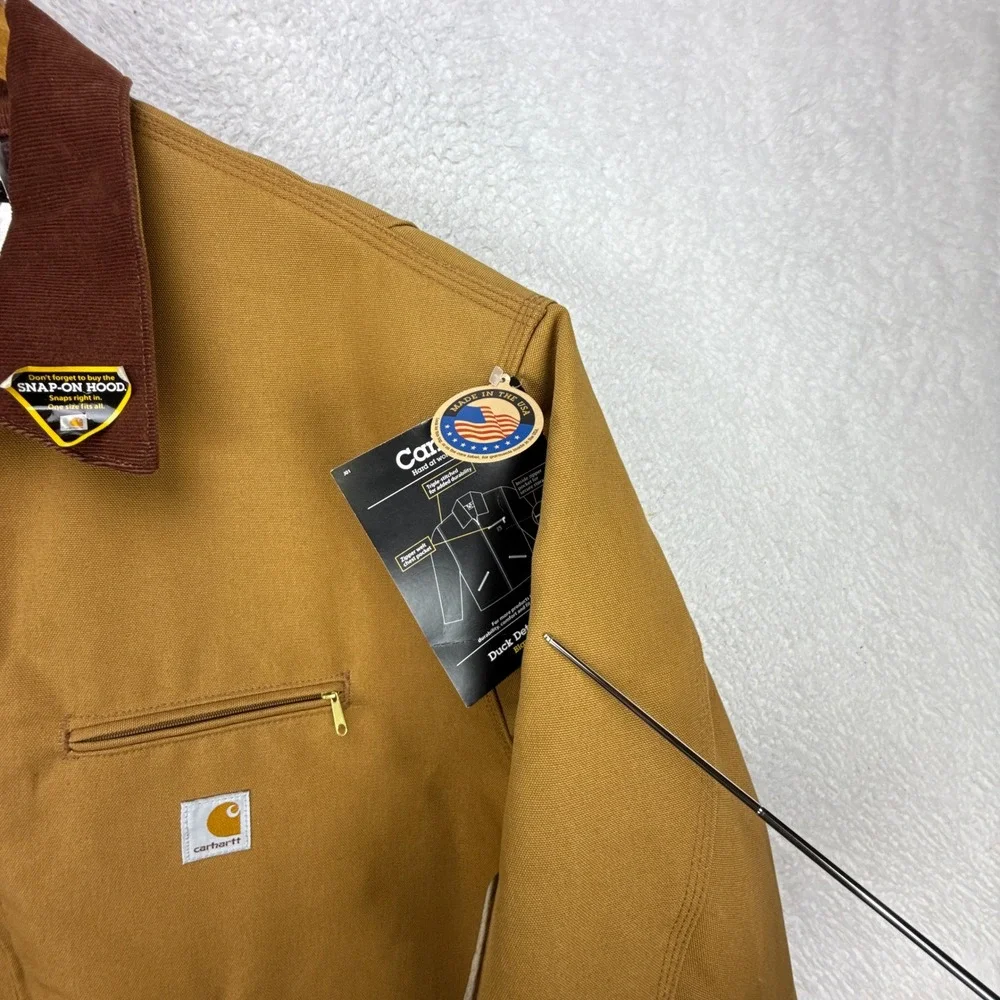 Carhartt Detroit Jacket Blanket Lined Mens 3XL J001 BRN Brown NWT NOS - Picture 14 of 15